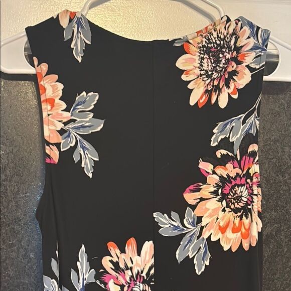 Mimi Chica Women’s Black Floral Sleeveless Maxi Dress with Front Slit Size M - Picture 7 of 7